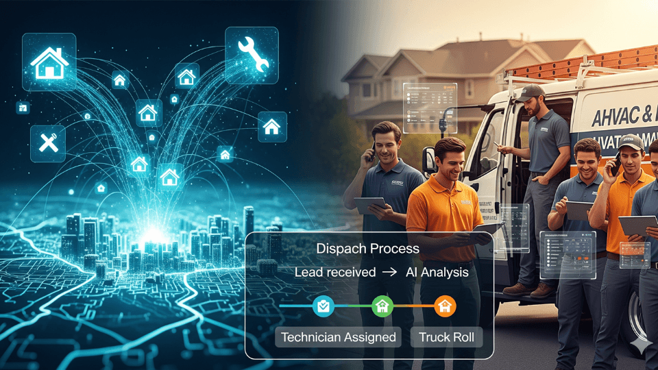 Roofing & HVAC Dispatch: From Lead to Truck Roll with AI
